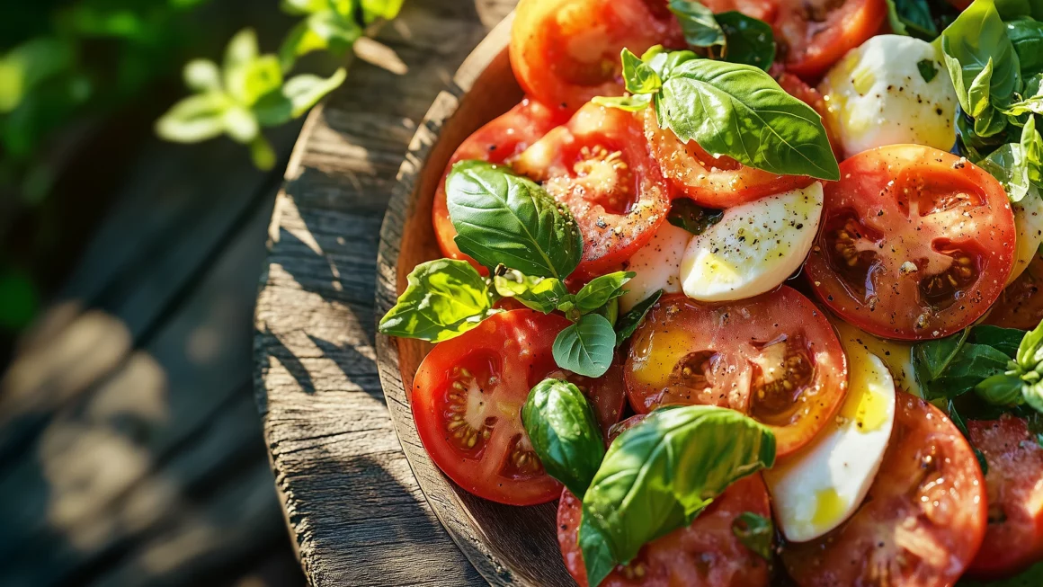 Tomaten Basilikum Salat