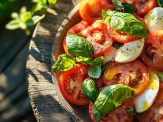 Tomaten Basilikum Salat